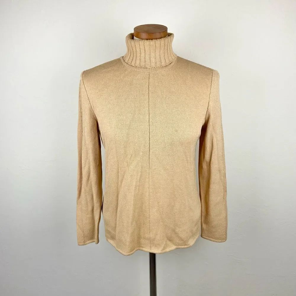 St. John Sport Vintage Turtleneck Sweater - Brown